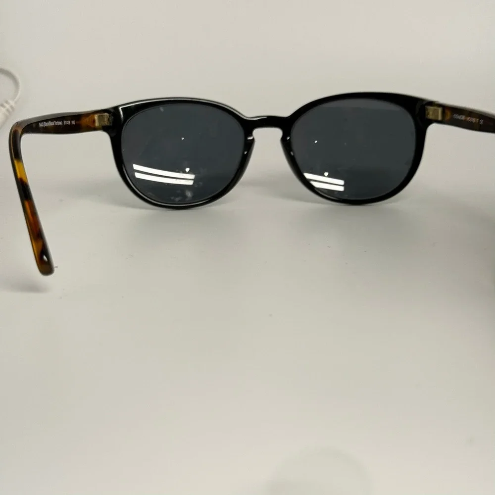 Coach HC 6102 Black Tortoise Round Eyeglasses Frames 5442 51-18-140